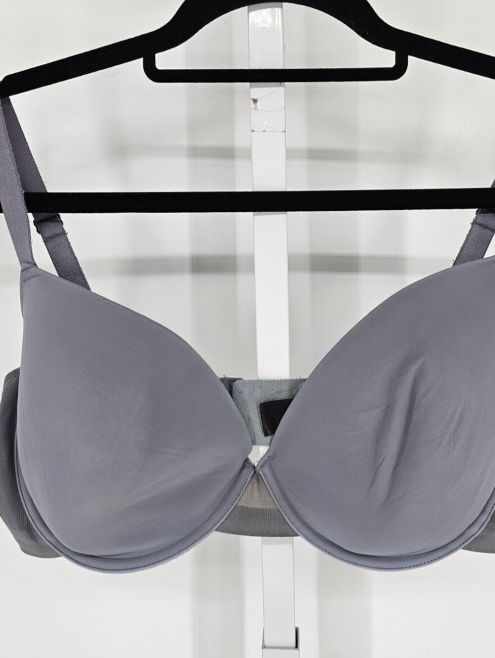 Simply Vera Wang Womens Sz 36DD Lightly Padded T Shirt Bra Gray Purple